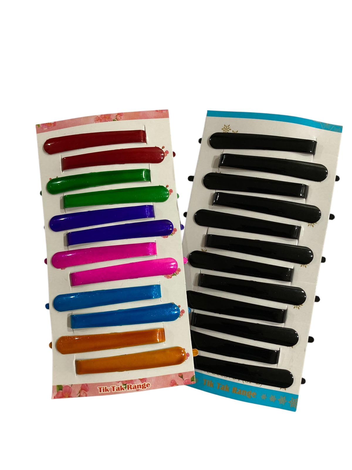 Prezentoz Premium Sagar Barrette Hair Pins for Women/Girls – Pack of 24 Black & Multi-Color Metal Hair Clips | Sturdy & Firm Grip Bobby Style Hair Pins for Daily & casual wear.-image-29