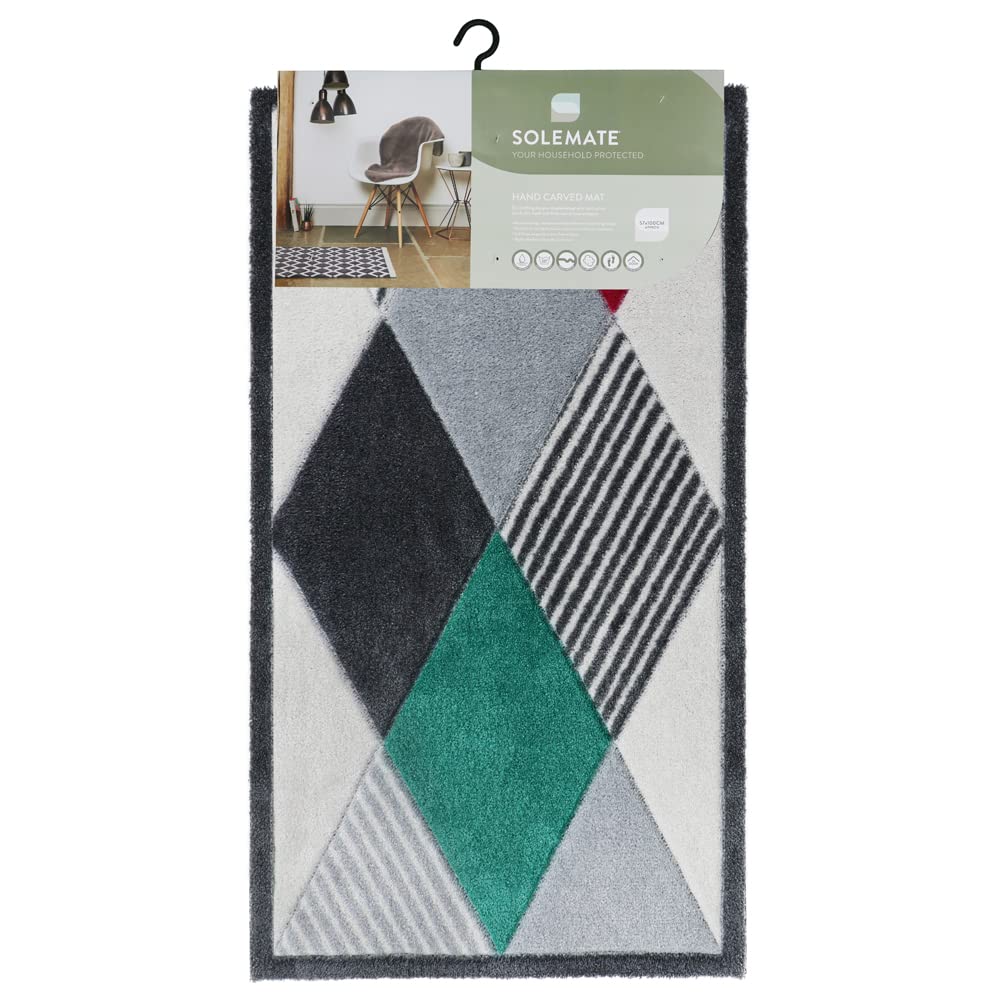 JVL SOLEMATE Hand Carved Gem Door Mat, 57 X 100 cm