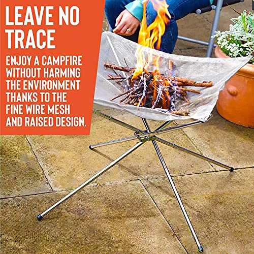 ALPSTAG Portable Fire Pit Folding Fire Pit for Camping, Travel and