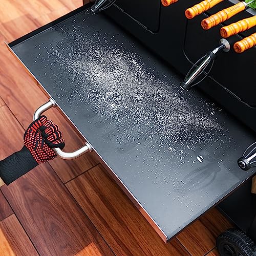 Charcoal Grill Outdoor BBQ Grill, Extra Large Cooking Area 794 Square Inches with Two Individual & Adjustable Charcoal Tray, Foldable Side Tables for Outdoor Cooking Backyard Camping Picnics By DNKMOR - Image 8