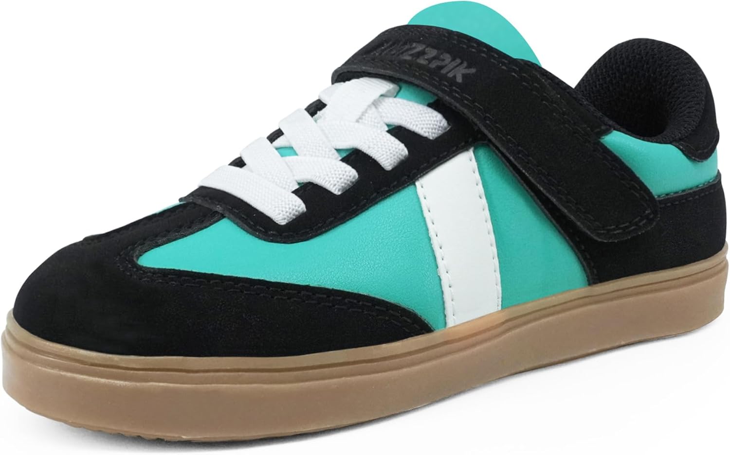 AMZZPIK Little/Big Boys and Girls Casual Shoes Everyday Sneakers with Hook and Loop Zero Drop Lightweight Soft Outsole Durable for Walking Running School Gift for Boy and Girl