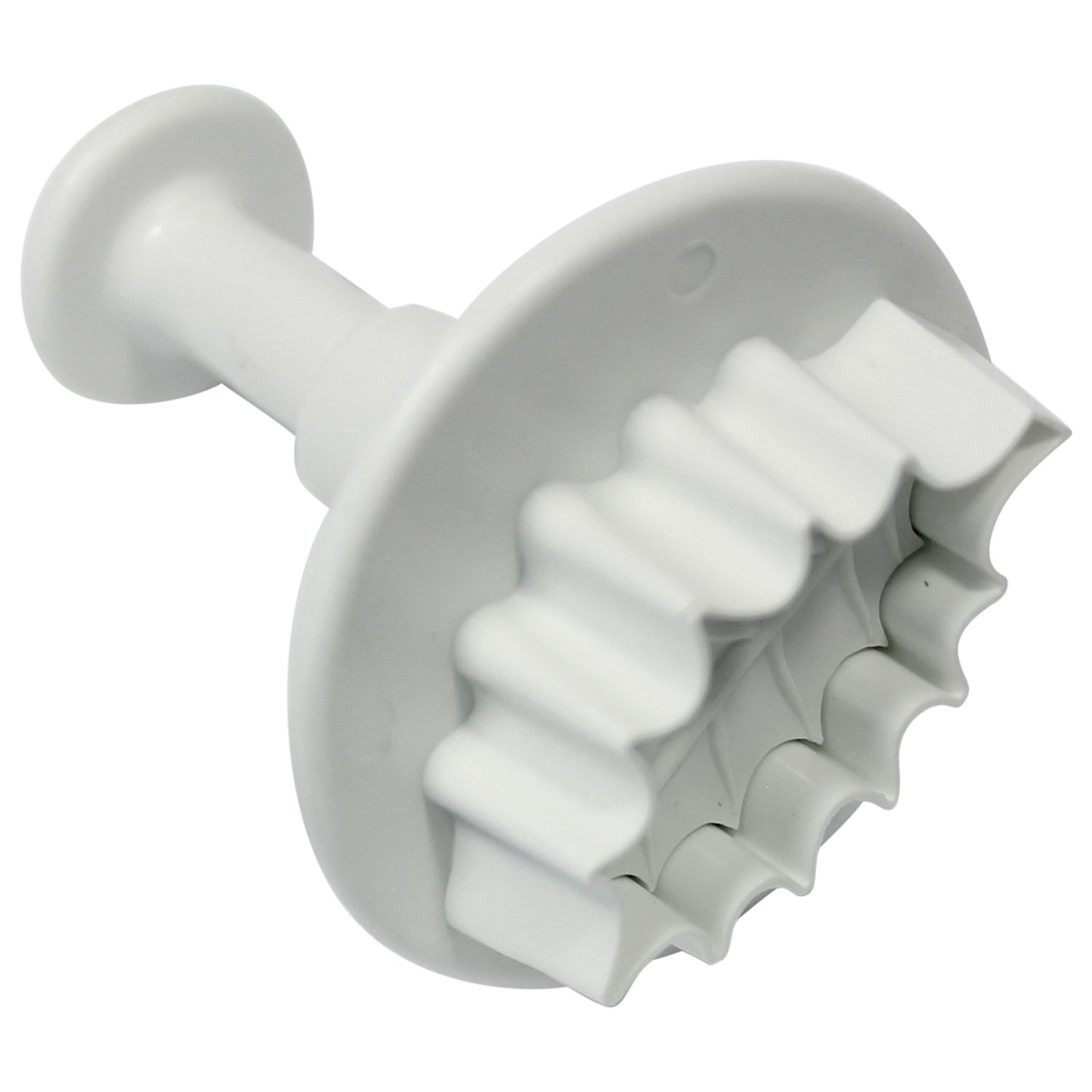 PME HL543 Veined Holly Leaf Plunger Cutter, Large Size, White