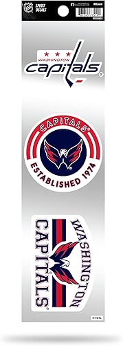 NHL Hockey - Juego de calcomanías retro de 3 piezas