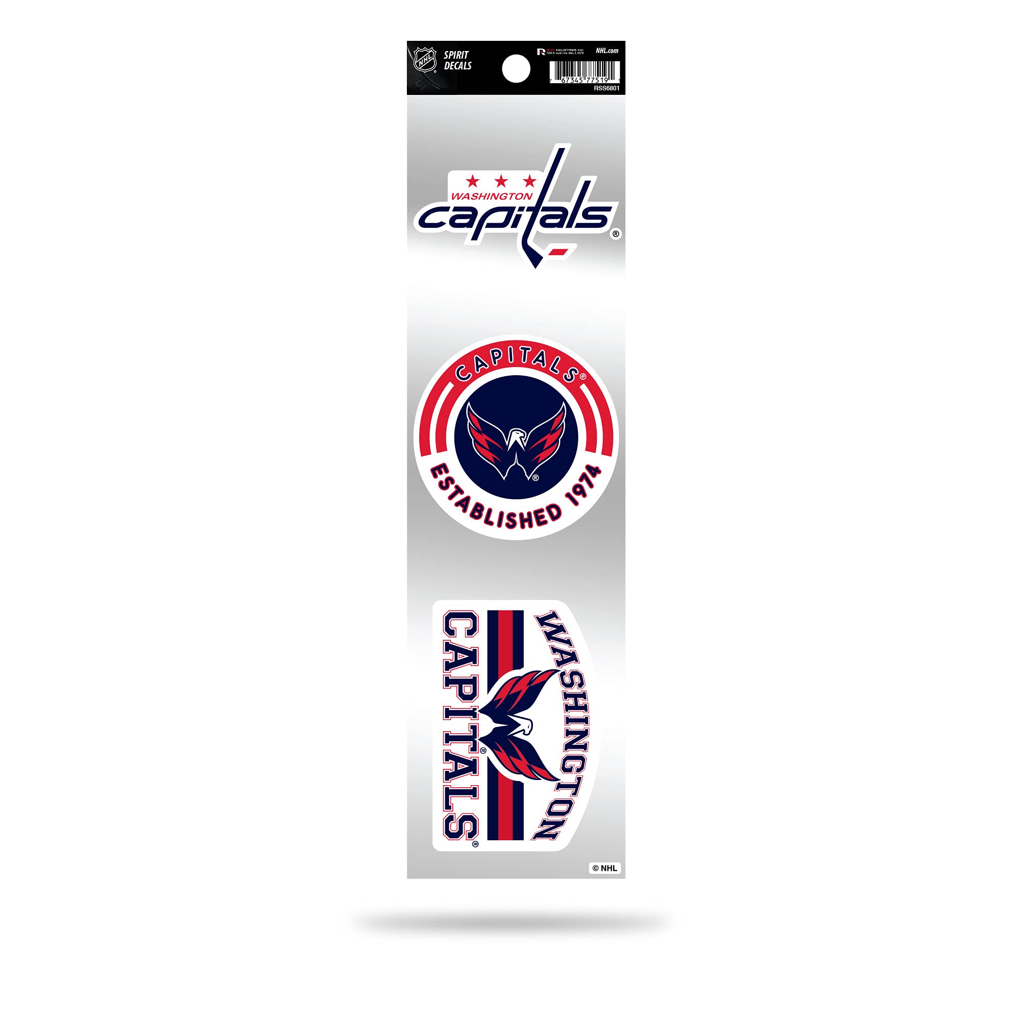 Rico Industries NHL New Jersey Devils 3-Piece Retro Spirit Decals