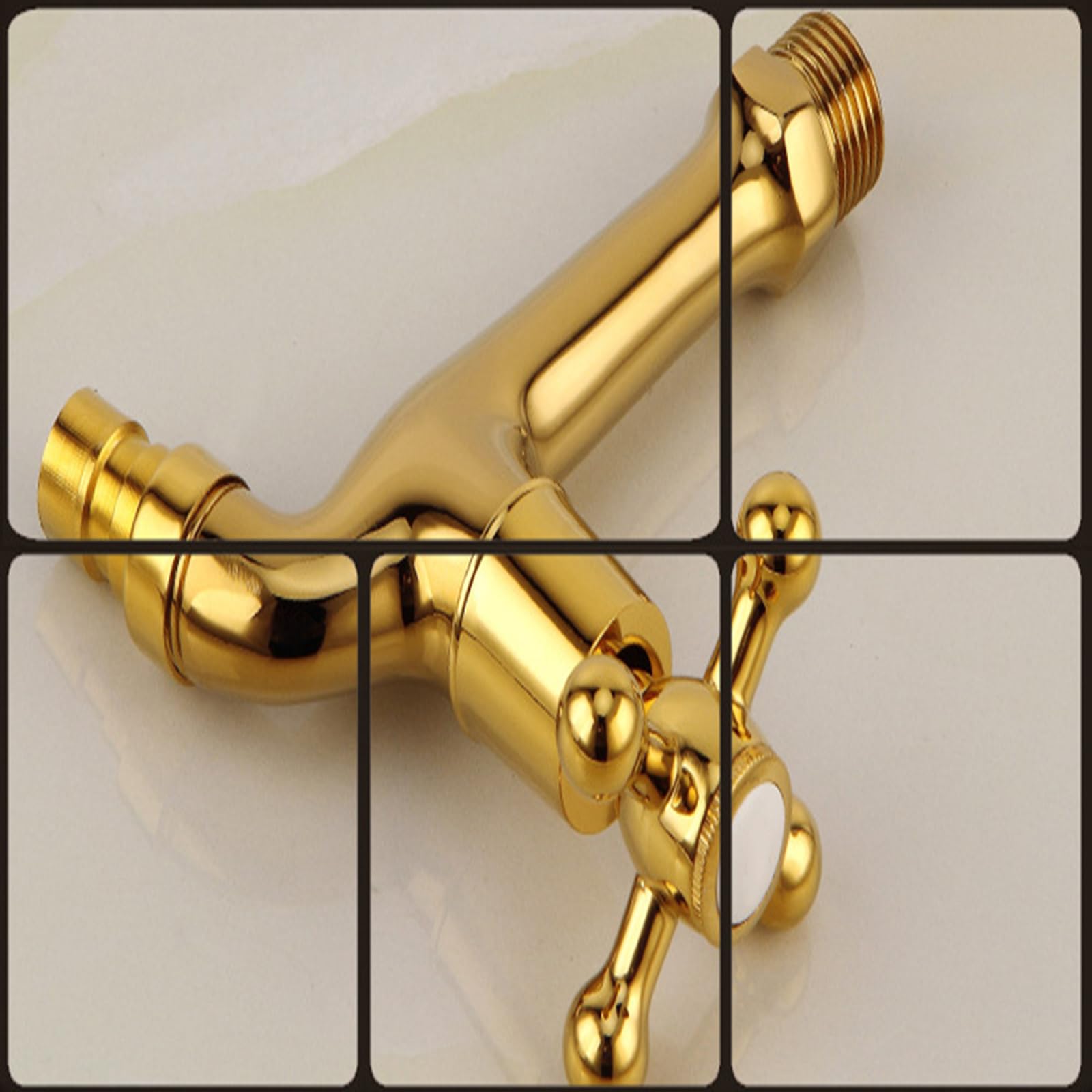Grifo de jardín de 1/2 pulgada – Grifo de agua montado en la pared para exteriores, diseño resistente a las heladas para un fácil acceso al agua en patios y jardines