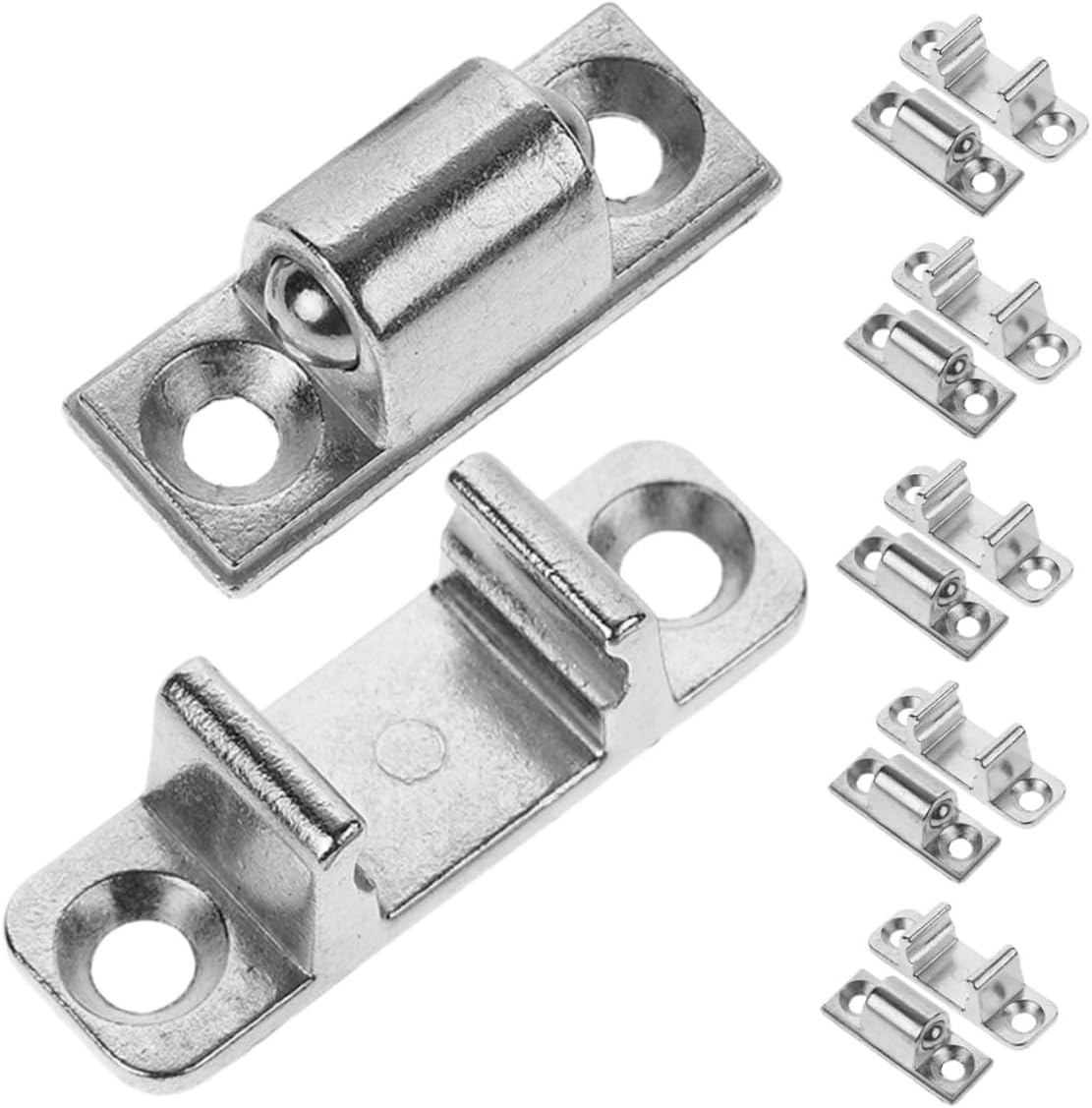 Didiseaon 6pcs Range Hood Glass Panel Latches and Catches Set Universal Kitchen Hood Fasteners Replacement Parts for Cabinet Door Push to Open Latch Maintenance