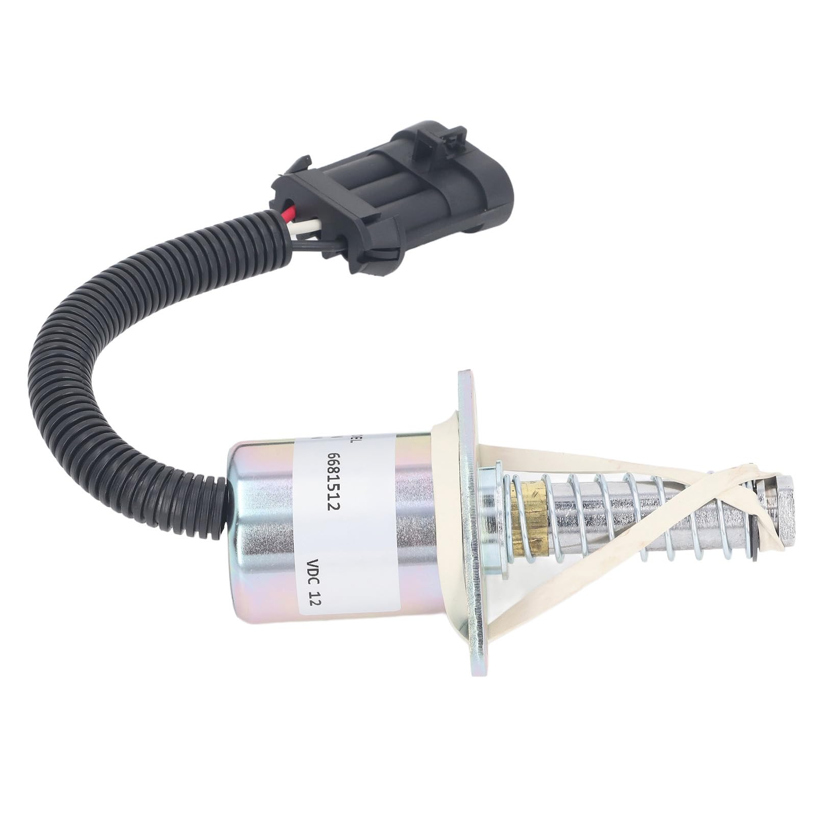 12V Cewka Zaworu Elektromagnetycznego Hamulca 6681512 Zawór Elektromagnetyczny Odcinający Paliwo dla MiniładowarkiS150 S160 S185