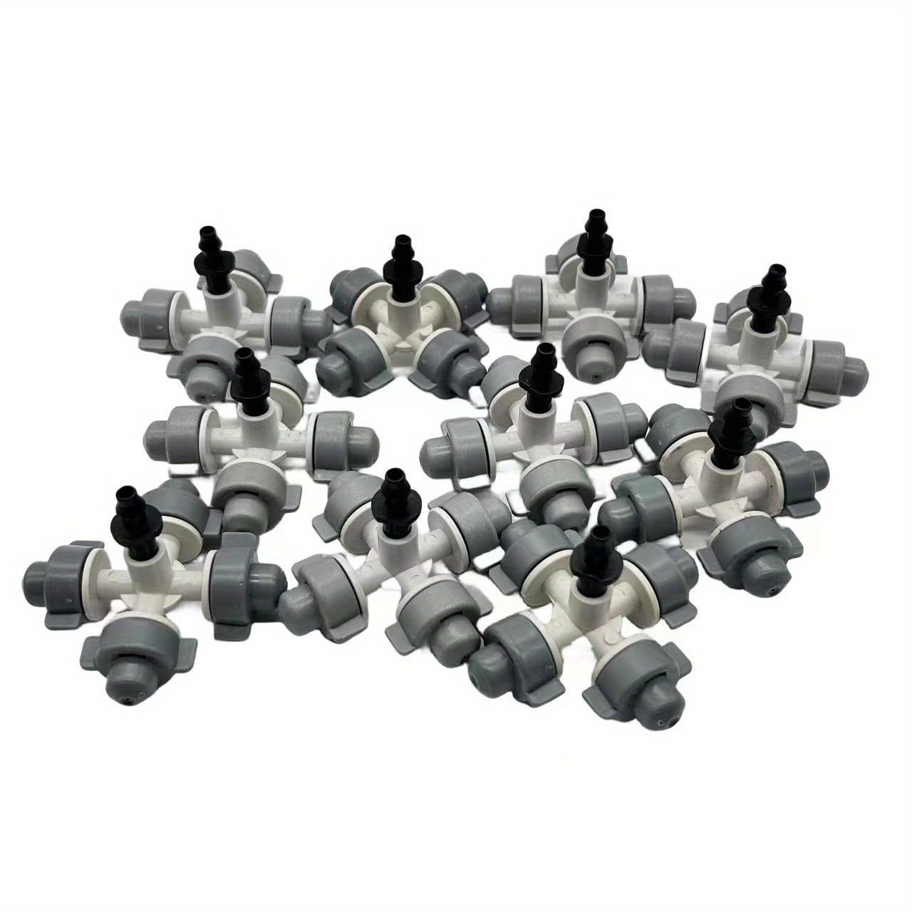 WOVSTNOV 10Pack Atomizing Nozzle Drip Irrigation Sprayer 4/7mm Atomizing Micro Sprinkler Garden Cooling Irrigation Equipment for Lawn Vegetables Greenhouse (WP36-1)