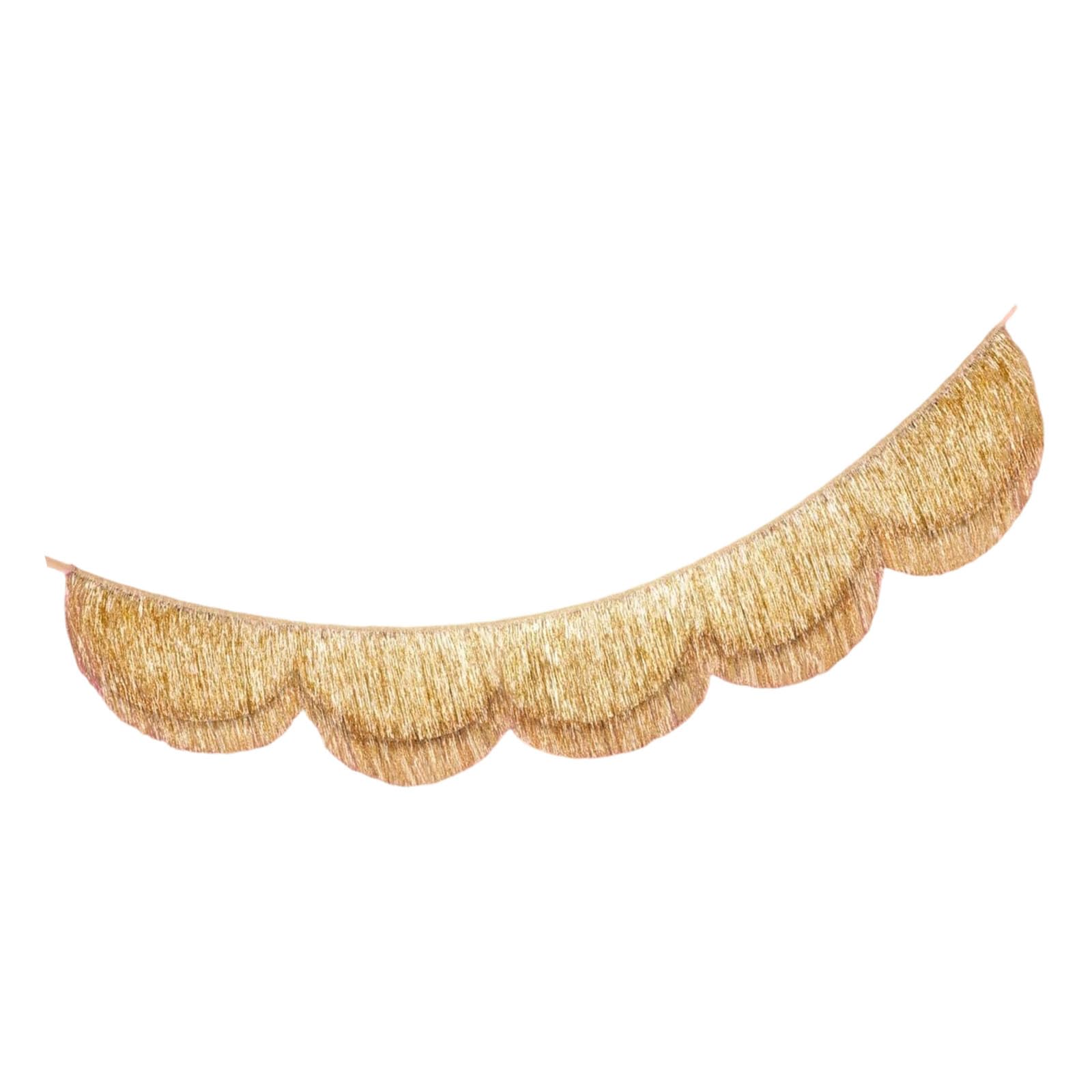 Glittering Tiered Fringe Backdrop with Scallops for Party Decoration Hanging Ornament Decoration Wreath