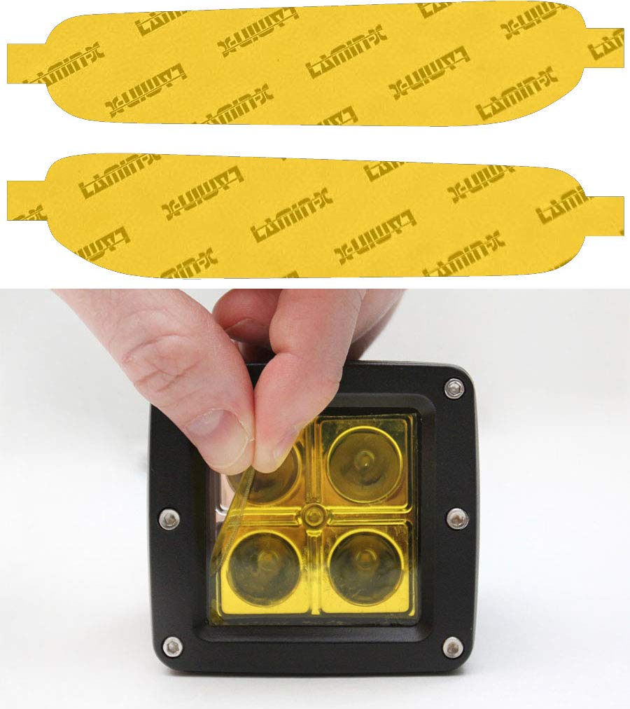 Lamin-x Custom Fit Yellow Fog Light Covers for Dodge RAM 1500 Rebel (19-)