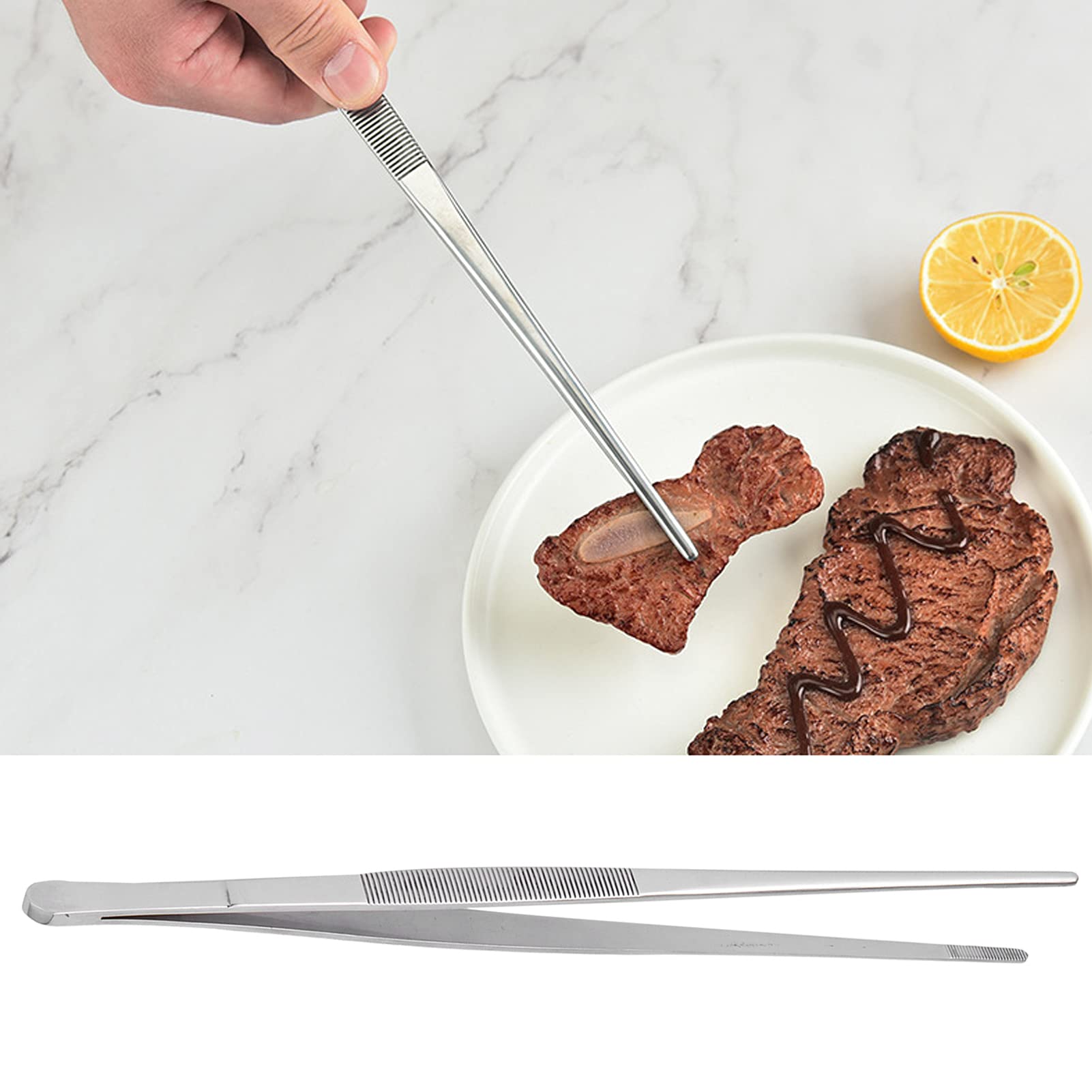 Pinze per alimenti per barbecue in acciaio inossidabile Clip per pinze da cucina