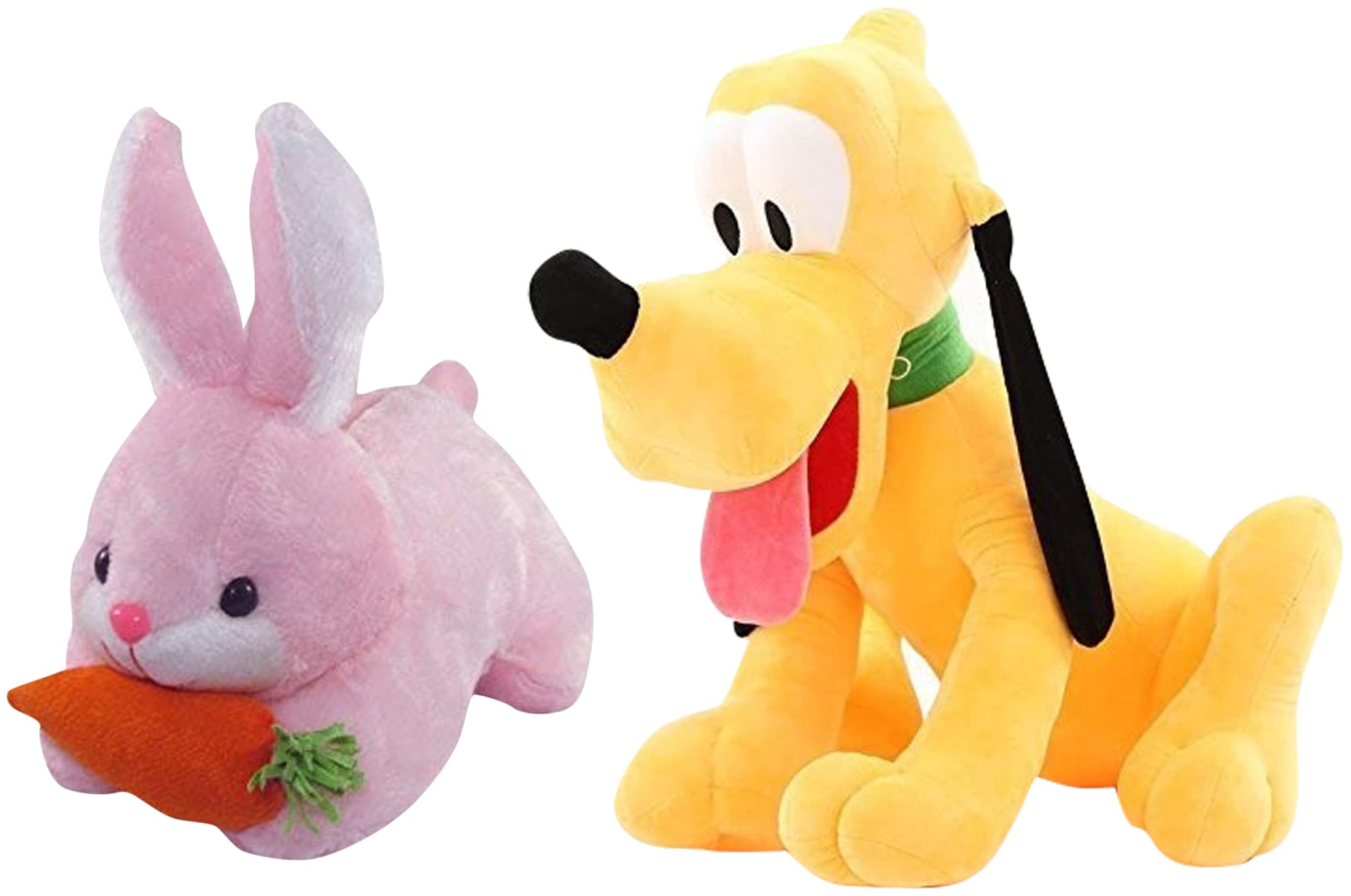 Babique Pluto Dog Stuffed Plush Soft Toy for Kids, 31 cm (Yellow) Rabbit Stuffed Soft Toy Plush for Kids Baby Boy Girl Birthday 26 cm, RABIT-Pink