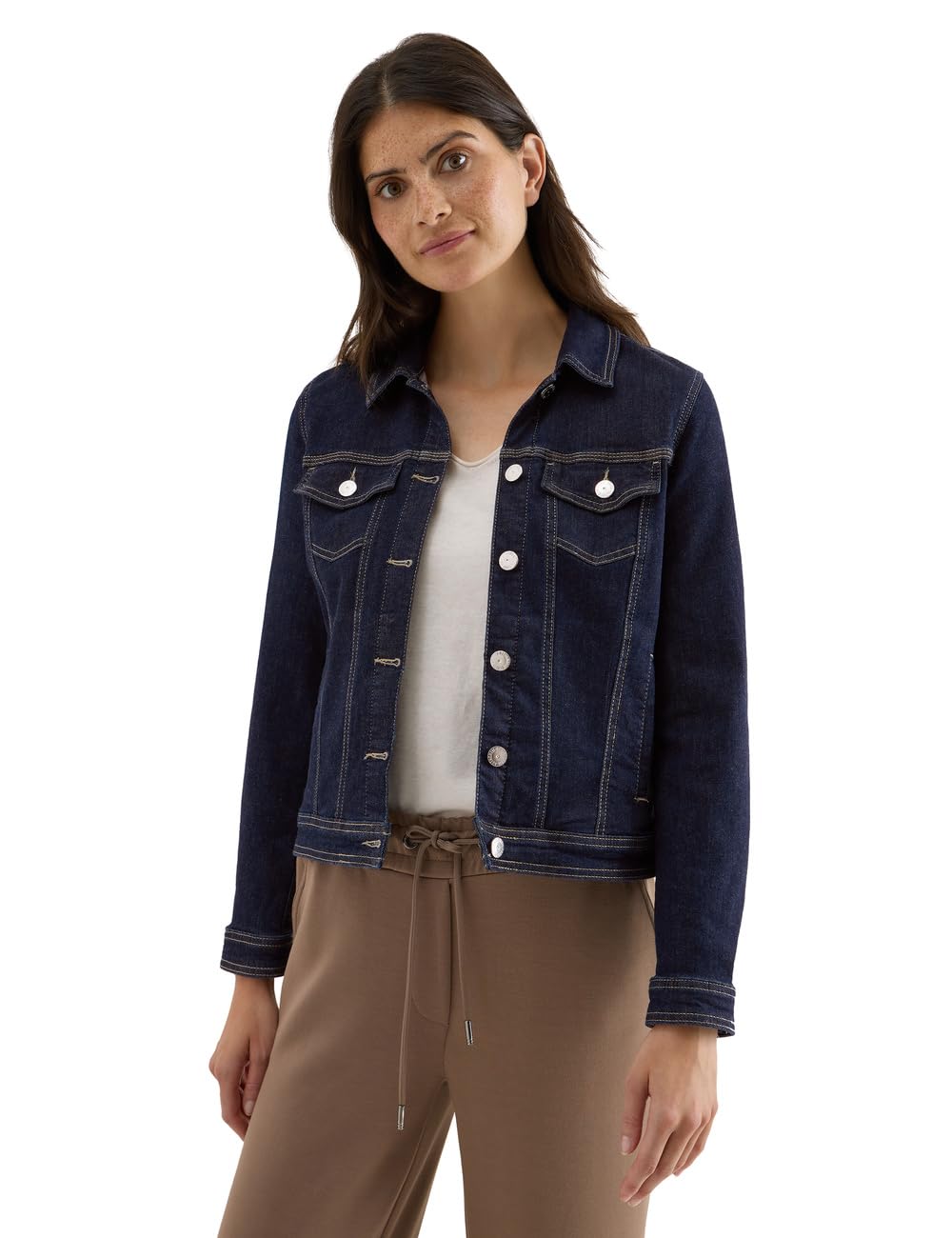 Damen Rinsed Jeansjacke