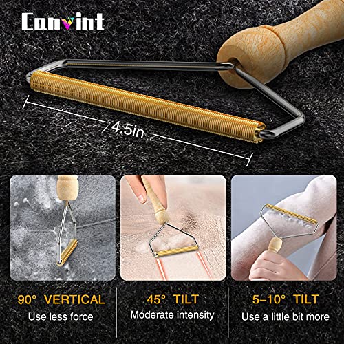 Portable Lint Remover, Clothes Fabric Fuzz Shaver - Reusable Double Sided Lint Roller Travel Brush For Removing Pet Hair Dust In Carpet Clothing And Furniture (2 Pack) #TOP1