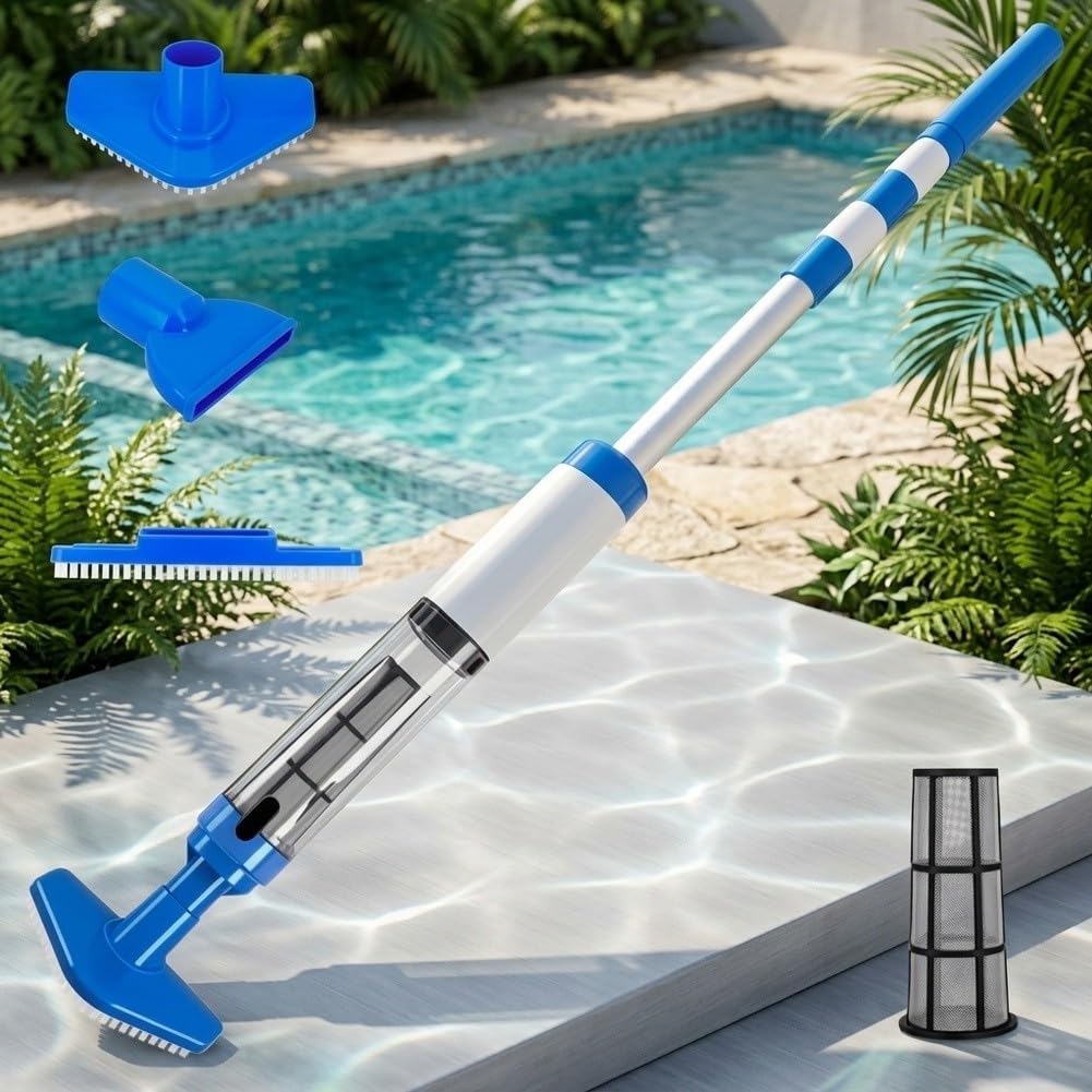 Aspirateur Piscine Fil 3-en-1 Portable Aspirateur Piscine Fil(Blue)