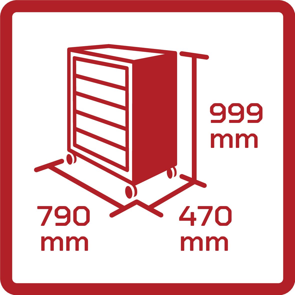 GEDOREred R22071005 zestaw narzędzi w wózku warsztatowym GEDMaster