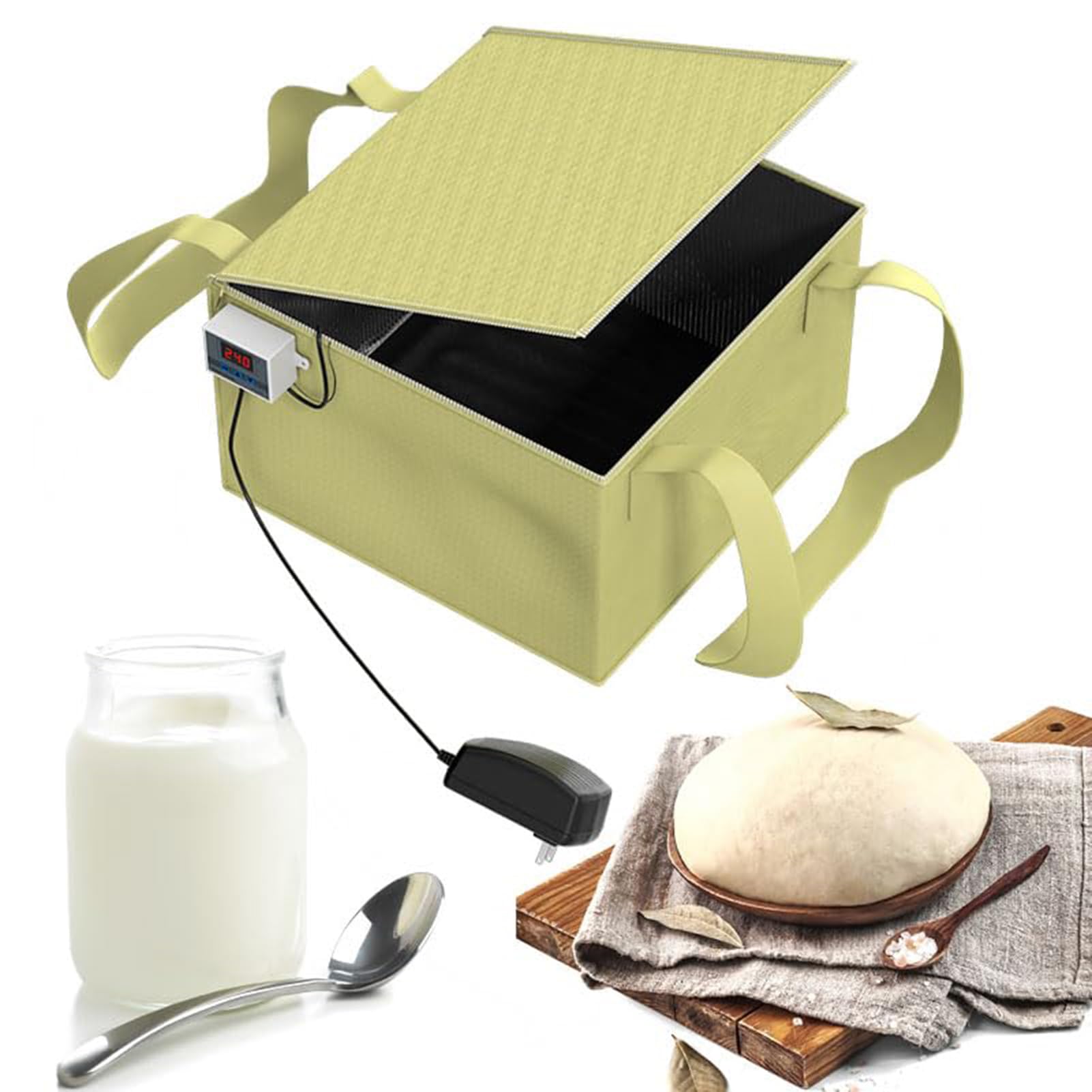 Bolsa de fermentación con Control de Temperatura, Caja de fermentación de Masa, con Control de Temperatura preciso para Hornear y fermentar para Hacer Yogur, Pan, jabón Artesanal, natto