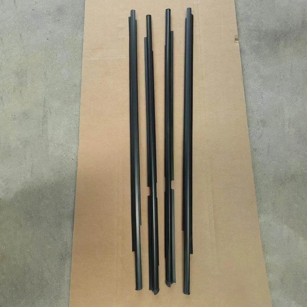 Strisce protettive per Portiere Auto, 4 Pezzi, guarnizioni in Gomma per vetri Esterni, compatibili con Toyota Yaris e Modelli Hatchback dal 2006 al 2013.