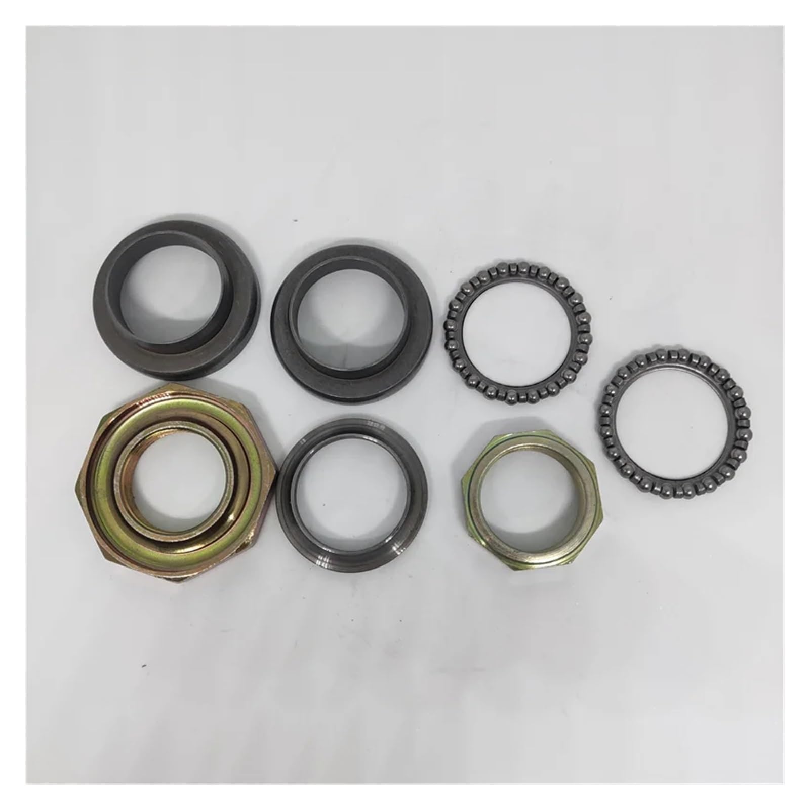 7 Pezzi Set Cuscinetti Sterzo Testa Pista Per Yam&aha PW50, Per Loncin PY50, Jianshe PY50 1981-2013 Kit Cuscinetti Moto Cuscinetto sterzo