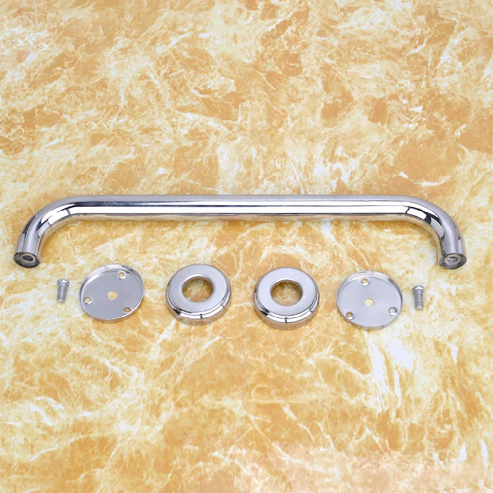 Barra de agarre de baño de acero inoxidable, pasamanos de seguridad antideslizante para ducha e inodoro, agarre de apoyo de asistencia superior para mayor seguridad en el baño