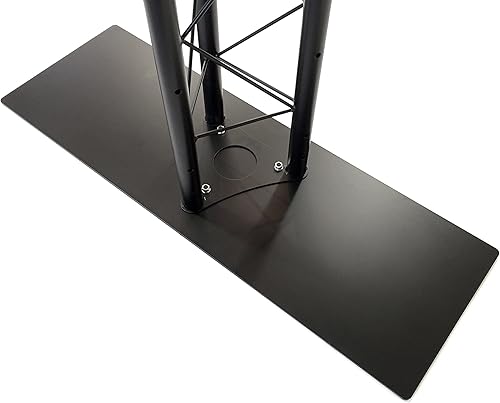 Miniatura 2 de Kit de arco negro Truss de 8.3 pies de altura, sistema de iluminación portátil para DJ, arco de metal. Capacidad de hasta 660 libras. Configuración