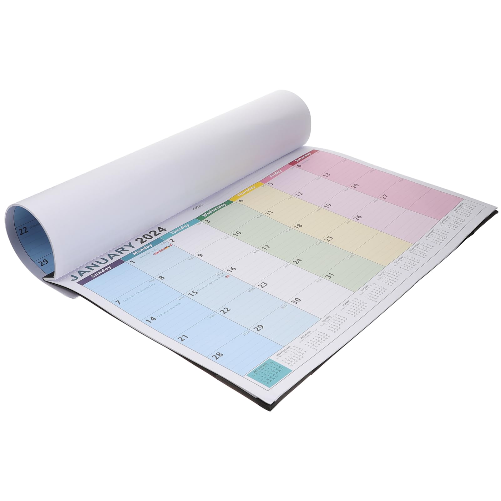 Lurrose 4stücke Monatlicher Wandkalender Mit Dickem Papier Europäischer Stil Für Büro Und Zuhause Praktische Monatsübersicht Für Planung Und Countdown-aktivitäten