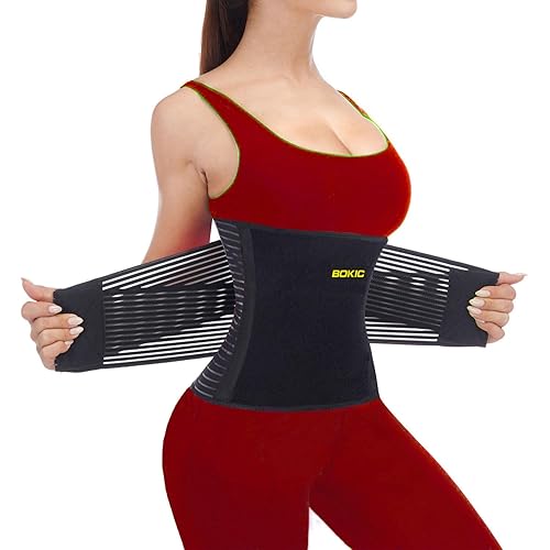 Back Support Belt for Women and Men, Back Brace Relieve Lower Back Pain, Lower Back Brace with 8 Reinforce Bones,Scoliosis, Sciatica,Herniated Disc,for Lifting at Work 04 Black-M