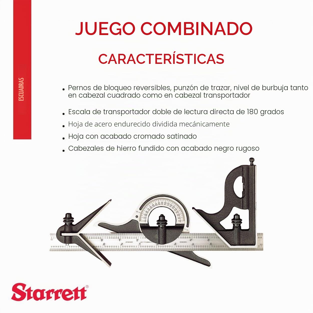 Starrett 435M-300 - Regla (metal, 300 mm)