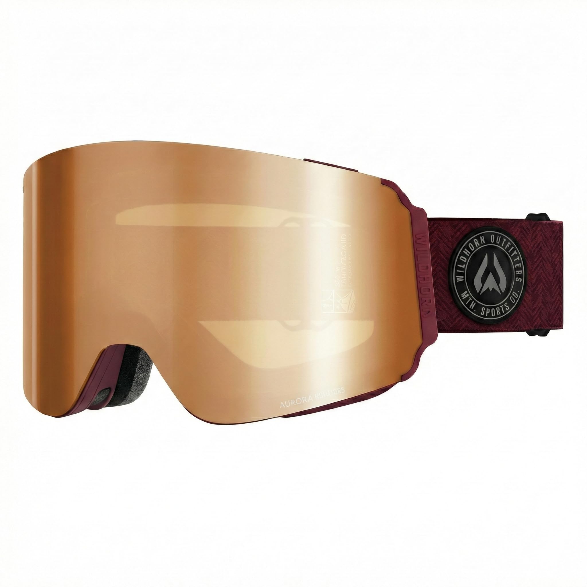 Wildhorn Roca Pro Ski Goggles Men Women, Ultra wide FOV 185° snowboard goggles, Anti-Fog/Scratch 100% UV