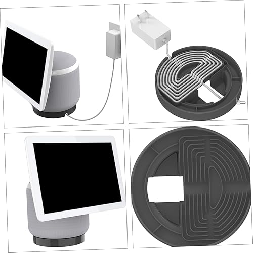 Miniatura 9 de NUOBESTY Soporte de altavoz de escritorio para gestión de cables, no requiere taladro, compatible con altavoces inteligentes para sala de estar y