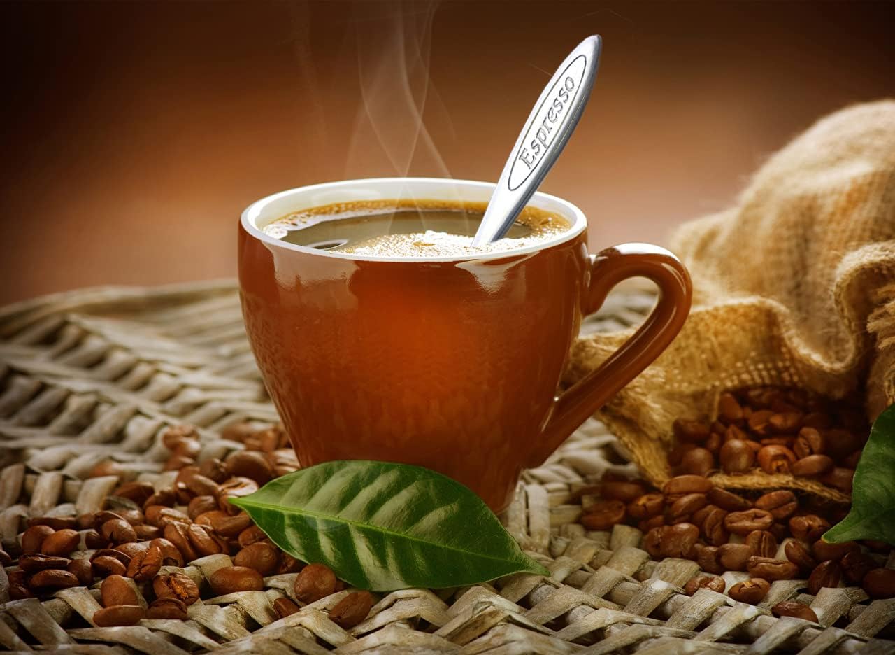 CUISINOX Brown Porcelain Espresso Cups and Saucers, 4 Sets (2 oz each) - Image 6