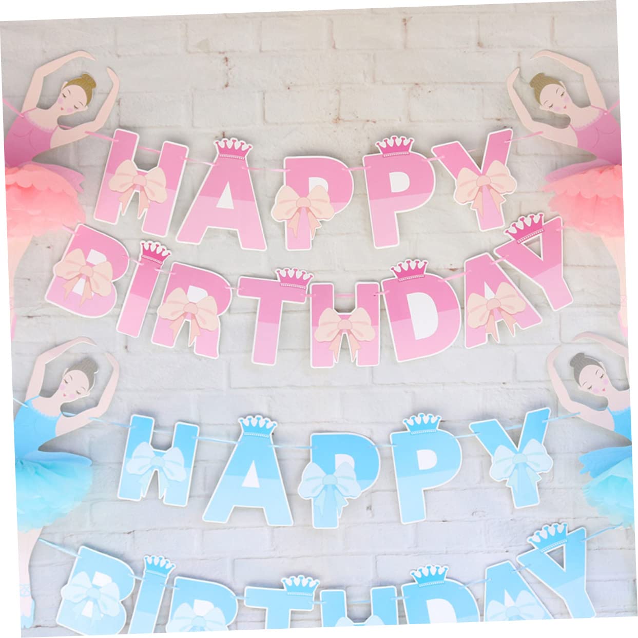 2 Piezas 1Er Cartel De Fiesta De Cumpleaños para Niños Ganchos De Pared Banderines Decorativos para Fiestas Guirnalda Colgante Banderines Triangulares Pancarta para Silla