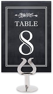 30+ Industrial Chic Wedding Decor Ideas For Modern Couples 69 Printed Party Table Card Numbers 1-25, Double-Sided, Chalkboard Theme