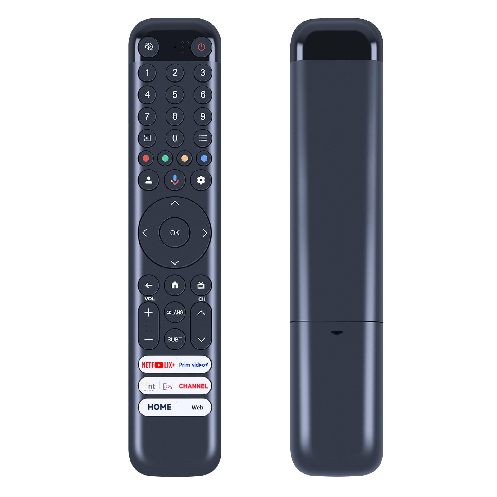 ALLIMITY Sostituisci Vocale Telecomando adatto per TCL TV 50P820N 55C835 55P735 65C635 65C825 65QLED760 75QLED850 43P637 50C636 50P725 55C729 55P638 55QLED860 65C727 65C835K 75C729