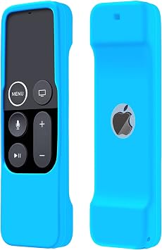 Case Compatible with Apple TV 4K/ 4th Gen Remote, Sky | Glow in the Dark Light Light Weight Anti-Slip Shock Proof Silicone Cover for Controller for Apple TV Siri Remote
