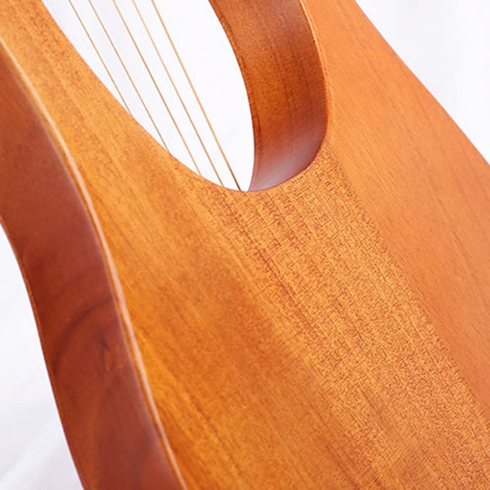 Lyre à 7 cordes en bois avec sac de transport et accessoires Style B