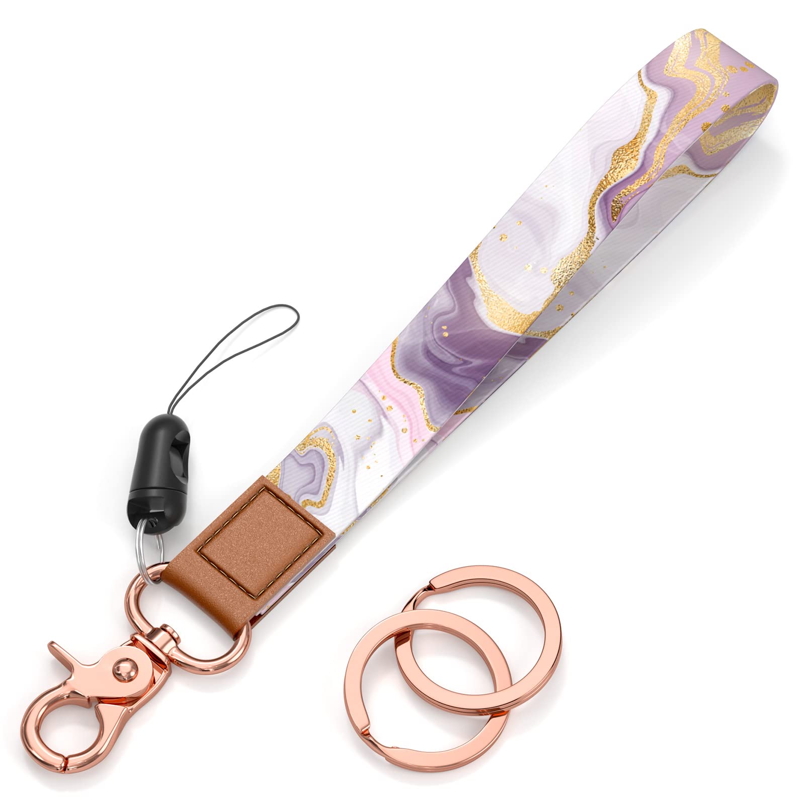 Rimilak Wristlet Keychain, Wrist Lanyard Key Chain for Women Men Car Keys ID Badges Card Wallet Phone Camera