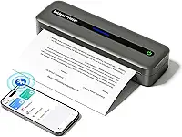 Zoolion M832-GY(1) Impressora Térmica Portátil Cinza A4 304DPI USB Bluetooth 2600mAh para Viagem, Carro, Escritório, Casa - Receita, Contrato, Documento Jurídico
