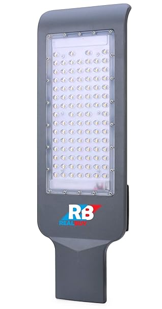 REALBUY LED Street Light 100W, 10000 LUMENS - Cool White 6500k (IP65 Water-Proof | in-Built Voltage Surge Protection 4.5KVa)
