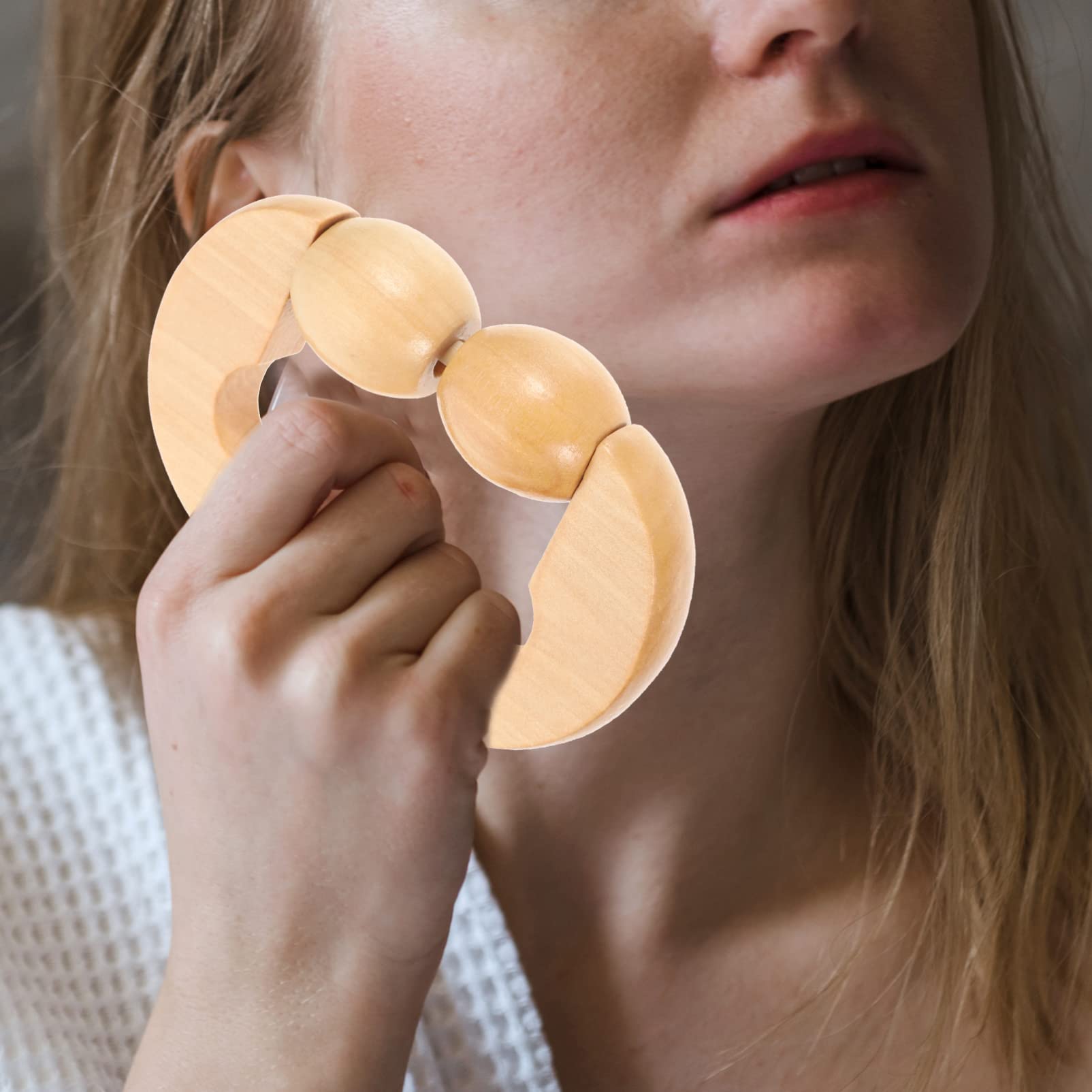 3sets D-Shaped Massage Roller Hand Held Massager Shoulder Massager Muscle Massage Stick Neck Roller Portable Massager Handheld Massagers Muscle Roller Leg Roller Home 2pcs*3 Beavorty