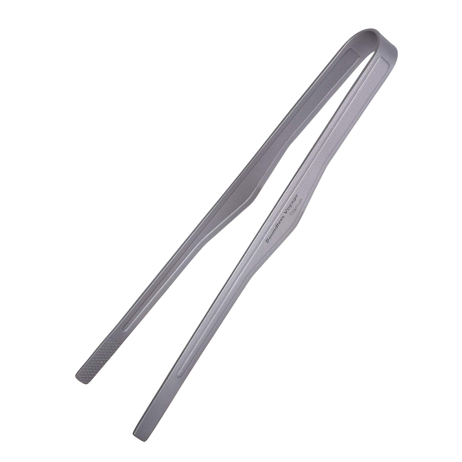 Boundless Voyage6.7/10 inch Titanium Ultralight Grill BBQ Tongs Multipurpose Tweezer for Kitchen Food Tongs Buffet Salad Steak Clip Grill Accessories Anti-scalding (Ti1563A - (10 inches))