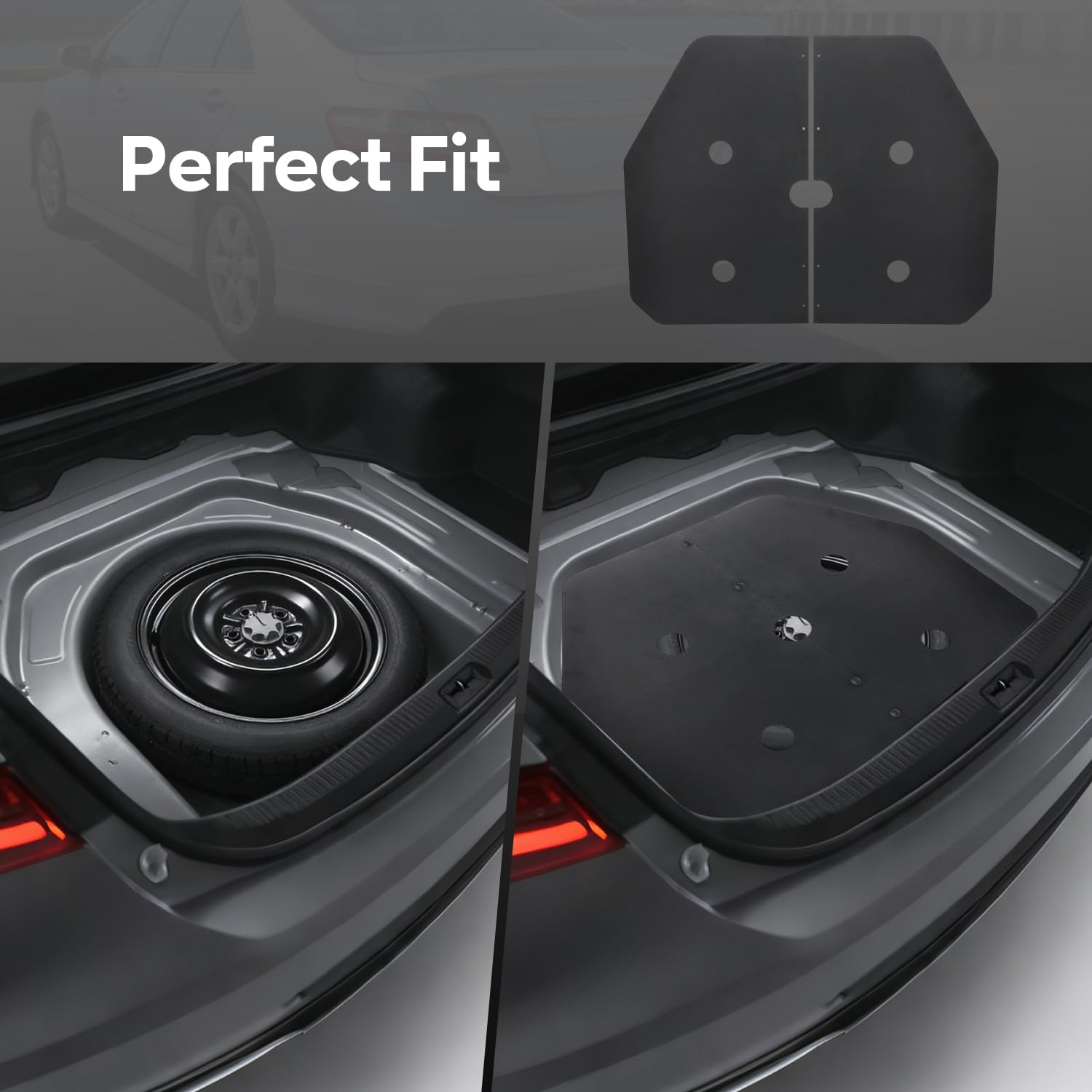 Spare Tire Trunk Cover Replacement for Toyota Camry 2007 2008 2009 2010 2011 - Durable ABS Precision Fit for CE/LE/SE/XLE/Base（Non-Hybrid）- Replace Part 99610