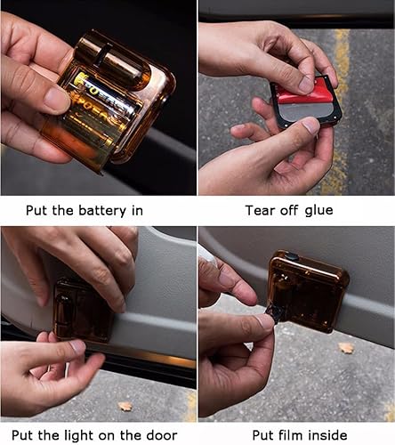 Miniatura 5 de NewL 2 luces LED de bienvenida para puerta de automóvil para alas de ángel, logotipo, símbolo, proyector, luces de sombra fantasma, luz