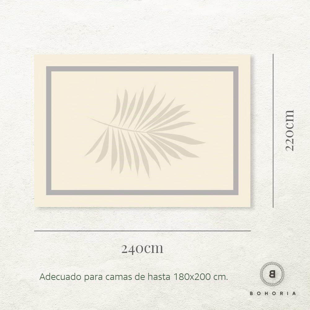 BOHORIA® Colcha de 220 x 240 cm, 100 % algodón, Oeko-Tex®, manta reversible para sofá y cama con diseño gofrado (The Urban Loft) (verde esmeralda)