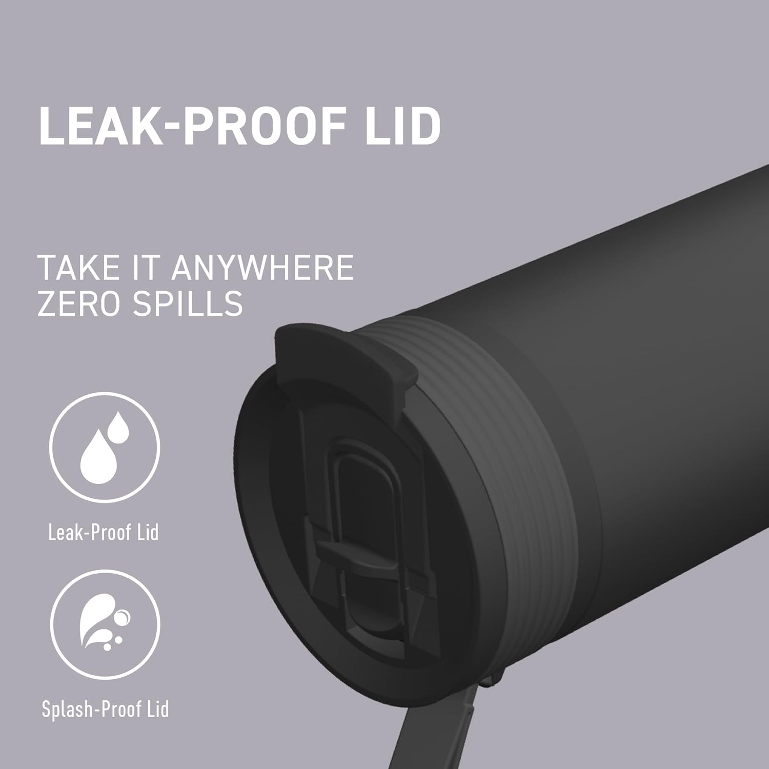 Asobu 20oz Ceramic Lined Insulated Water Bottle for Hot and Cold Drinks with 2-in-1 lid - Durable Travel Bottle with Leak-Proof Lid, Double-Wall Stainless Steel, Keeps Flavors True - Image 7