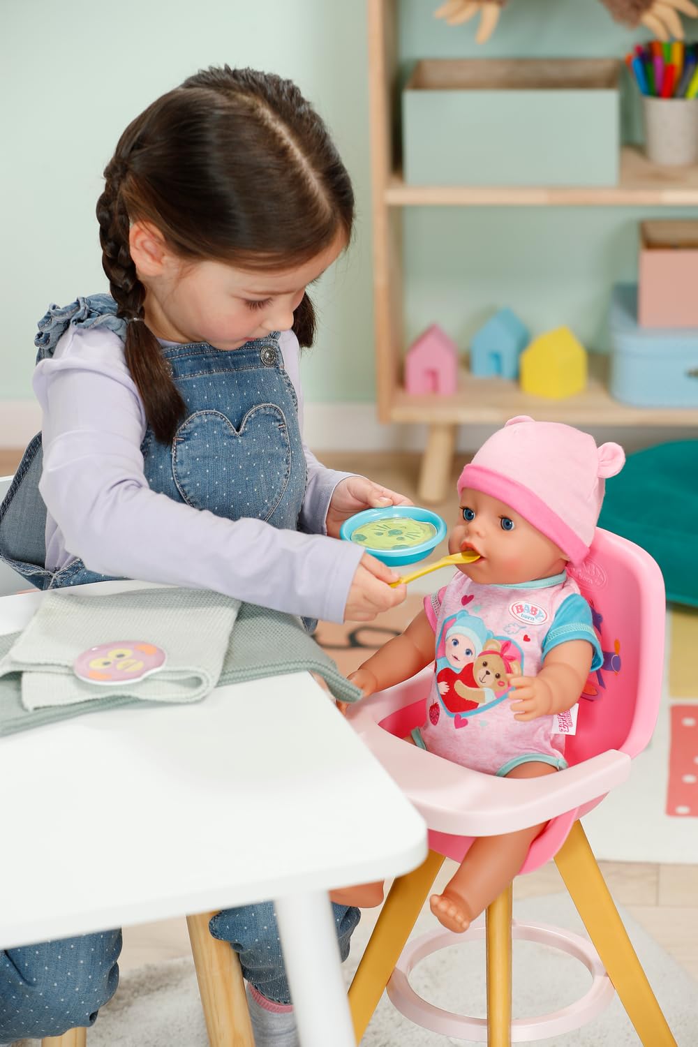 BABY born Feeding Set for Dolls with a Bowl Spoon and 5 Water Reveal Meal Options with Fun Faces, For Children Aged 3+ - Image 4