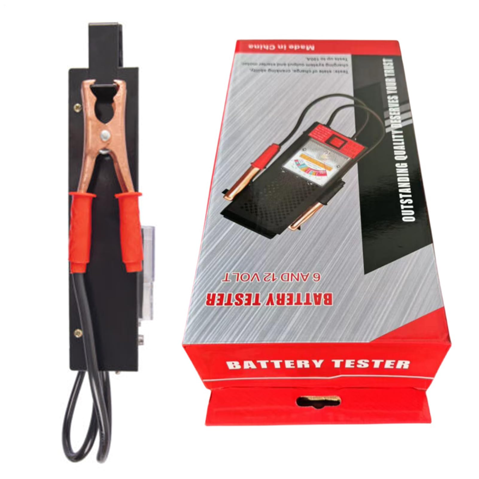 Tester Batteria Autoveicoli Tester 12V Ad Alta Resistenza | Tester Batterie Auto Per Tagliaerba Camion RV Moto ATV E Barche