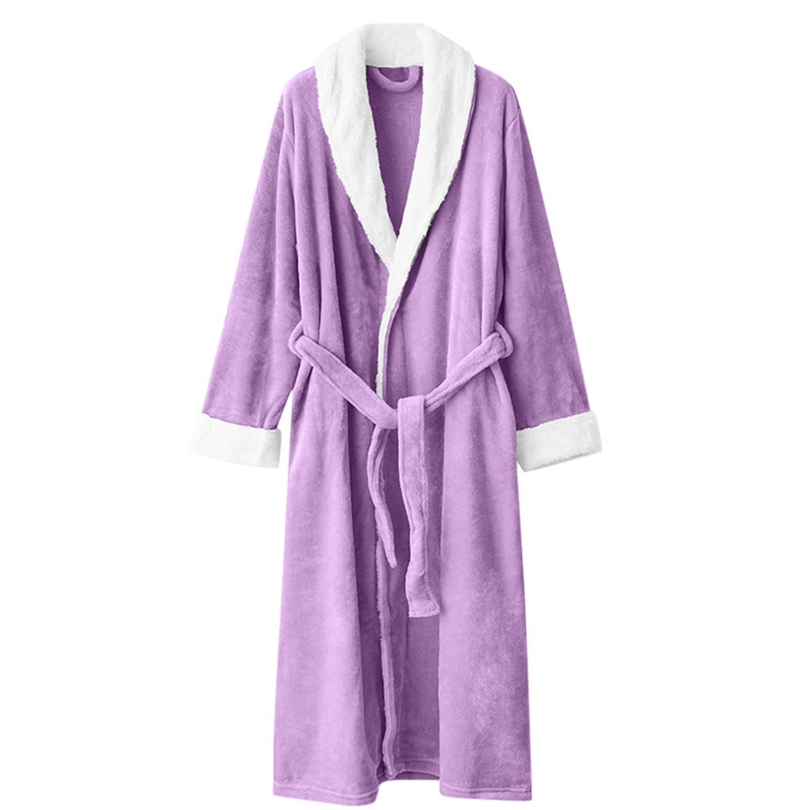 Peignoir long en éponge pour femme - Peignoir de sauna sans capuche