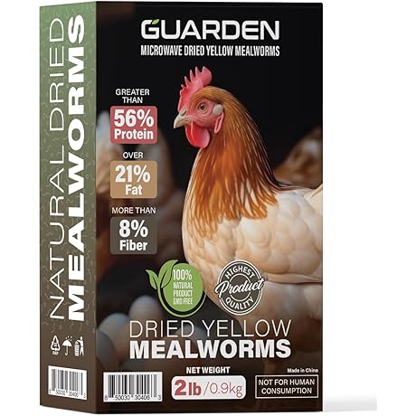 Dried Mealworms for Chickens, High-Protein Treat for Hamsters