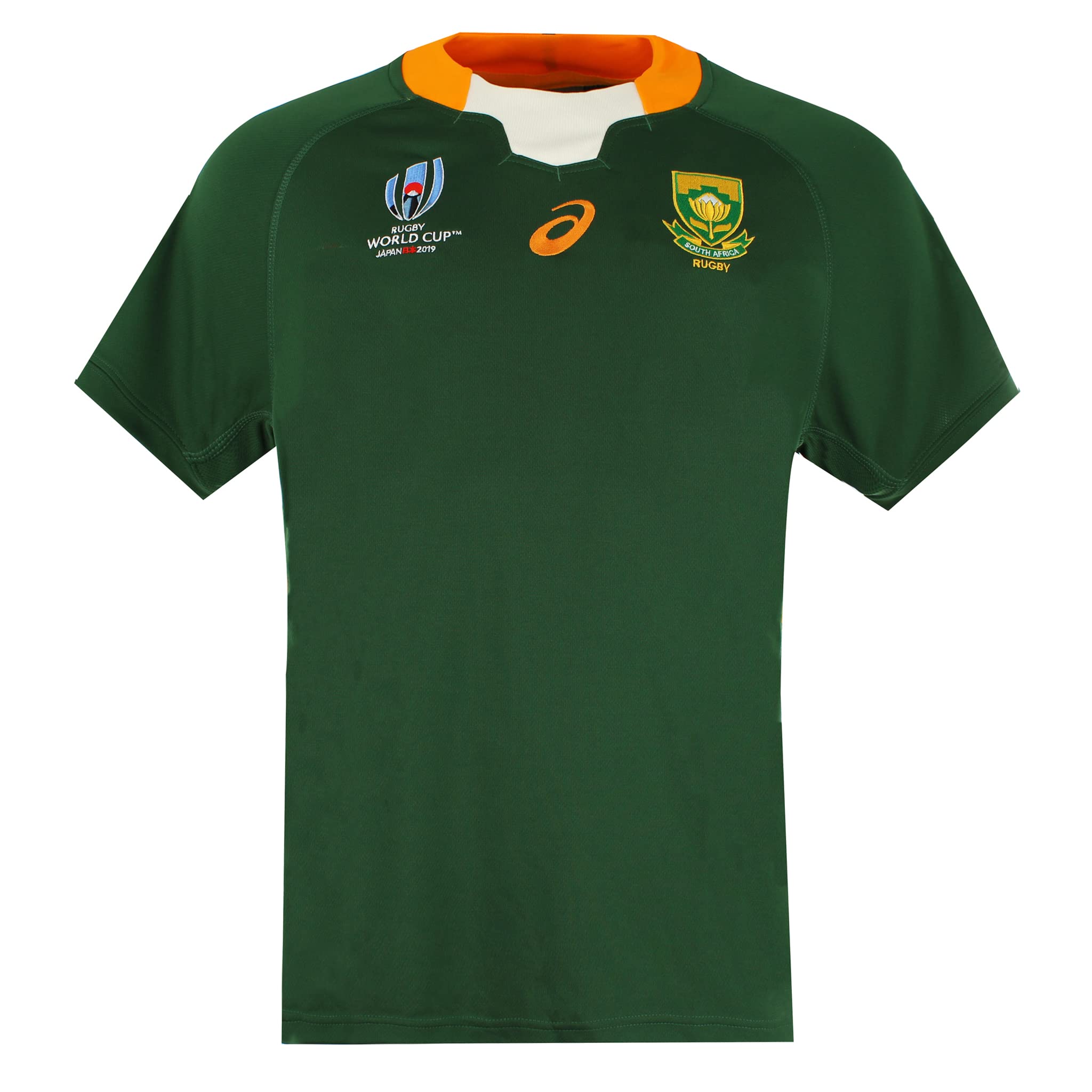 ASICS South Africa Rugby Short Sleeve Top Replica Green Mens T-Shirt 2111A167 300